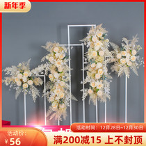 Wedding champagne set set of flowers finished flowers flowers wedding hall soft window jewelry store shopping mall flowers