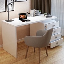 Desk fashion simple white piano paint small apartment modern writing desk home desktop office computer desk