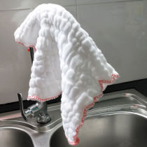 10 kitchen dishcloth household dishwashing towel water thickening new gauze cloth restaurant cleaning Scout canteen