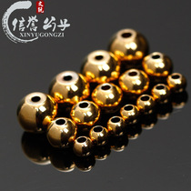 24K gold-plated round beads scattered beads disciple beads wild and affordable DIY Buddha beads Bodhi accessories accessories accessories