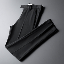 Spring and summer Western pants male Korean version small leggings pants pure color casual pants for business mens pants mens small feet black western dress pants