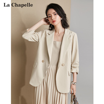 La Chabelle autumn suit suit womens 2021 new Korean version of the two-piece set of foreign style age reduction thin suit skirt