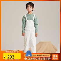 lagetom Legom Children's Wear Spring New Fried Snowflake Knitted Slim Denim Belt Pants for Boys and Girls