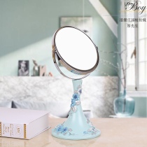 Simple desktop makeup mirror European mirror double-sided vanity mirror wedding Princess Mirror portable makeup mirror