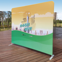 Pull the net display frame Advertising frame Signature wall Check-in wall Aluminum alloy display frame fast exhibition background wall Folding shelf customization