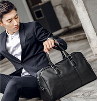 European and American fashion leather men travel bags mens leisure Hand bag trend Street satchel business handbags