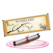 Plum blossom fingerprint tree sign-in this creative personality new play fingerprint signature party signature scroll custom signature roster