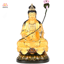 Taiwan painted pure copper gilt gold to Bodhisattva Buddha statue zodiac horse Guanyin Bodhisattva Western Three Saints offering ornaments