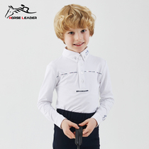 HORSELEADER Autumn Winter Kids Equestrian Gear Competition Long Sleeve Equestrian T-Shirt Kids Knight Equestrian Clothes