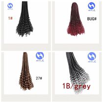 Africa Dirty Braid Wig Thunderghost Braid Straight Up Wave Faux Locs Crochet Hair Dread