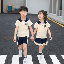  Kindergarten garden clothes Summer clothes Graduation photos Performance clothes Childrens class clothes Primary school school uniforms Summer navy style clothing