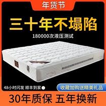 Seahorse latex mattress 1 8m1 5m independent spring coconut palm mattress Simmons soft and hard dual-use economy