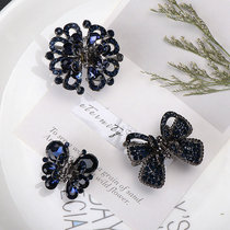 Adult hair accessories simple rhinestone head hairclip small grab clip bangs top clip hairpin grab rhinestone butterfly Korean version New