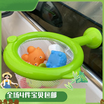Export big fish eat small fish spray water can bite animal toys fishing bathroom swimming fish set
