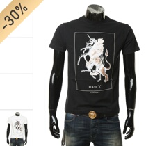 John Richmond John Richmond Mens printed casual short sleeve round neck T-shirt RMA20124TS