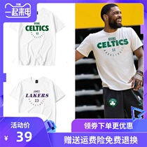 Owen James basketball short-sleeved mens training suit Currie Kobe Durant Student Loose Leisure Sports T-shirt