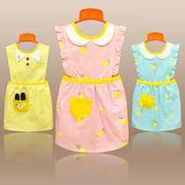Girls apron baby anti-dressing childrens coverall sleeveless waterproof boy eating clothes large size spring autumn summer 1-3 years old
