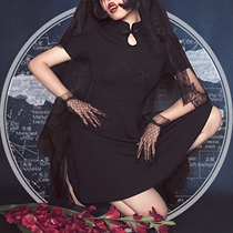 EOH original design-Girl Mafia Shuyue-Chinese Witch Improvement Flag Ranger A-Wear Dress