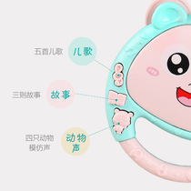 0-1 year old baby puzzle music rattle drum toy baby early education learning story machine small gift children gift