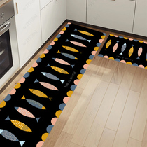 Kitchen carpet Household absorbent oil-proof non-slip mat bath bathroom mat door mat long doormat