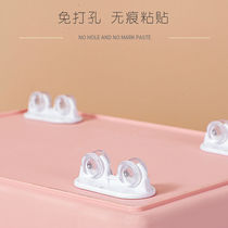 Nail-free universal roller can stick with pulley accommodating box finishing box bottom plastic small castors mini wheel small wheels