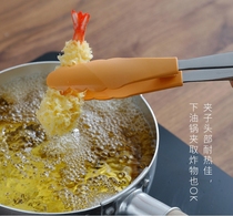 Japan Imports Stainless Steel Food Clips Kitchen Bread Clips Grilled Meat Clip Home Baking Anti-Burn Barbecue Clip Silicone