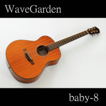 WaveGarden Sound Garden b8m Full board Travel Folk Guitar 36 inch