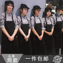 Café Womens Hotel Milk Tea Catering Waiter Overalls Long Sleeve Bake Cake Hot Pot Western Restaurant Autumn and Winter Clothes