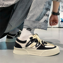 2021 Winter heightening mens shoes breathable Korean version trendy 100 hitch casual sports ins students low-help thick bottom plate shoes