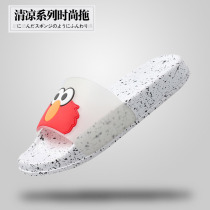 Slippers female home 2021 summer new womens shoes Sesame Street cartoon cool home cute versatile female
