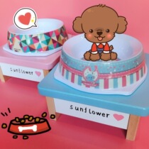 Cute elephant rabbit radish anti-drop cartoon dog basin Pet Bowl melamine imitation porcelain non-slip melody cat bowl