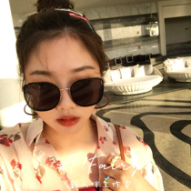 Star with the same sunglasses women retro square frame large frame thin polarized sunglasses personality Korean version of the tide round face 2021 new
