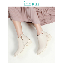 Yinman shoes women trendy shoes Chelsea boots women warm thick heel single boots women casual and comfortable boots Europe station