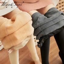 Men & Joni Montomi pregnant stockings autumn and winter padded velvet bottling stockings light leggings outside wearing leggings