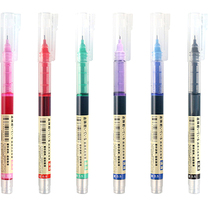 Point stone straight-type walking ball pen color needle pen student office 0 5 gel pen water Pen walking bead Jun quick dry pen