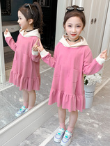 Girls autumn dress autumn dress autumn 2020 new foreign style girl loose clothes princess dress fashionable childrens skirt