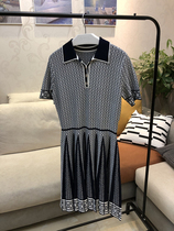 The more you look the more beautiful it is ~ New Organ fold hem lapel collar chain dress women