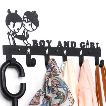 Nail-free no-mark hook powerful viscose wall door rear free from punching kitchen mop sticky hook wall hanging wall hanging clothes hook