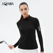 HONMA golf womens knitwear lapel fashion wild sport soft and breathable