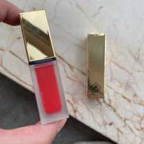 tester 19 large red matte lip glaze packaging not perfect