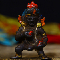 Copper tire pure hand beating chiseling color black sky-ZT7659