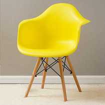 Nordic dining chair chair solid wood fabric Amus chair armchair leisure chair backrest coffee chair computer chair