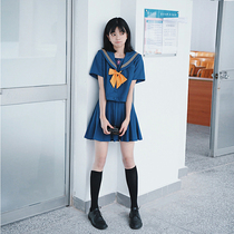 Spot (Little Pusheng) Japanese student JK uniform genuine Seaman Academy style pleated skirt suit female summer