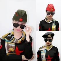 Sailor dance hats Russian ship hat sailor dance performance boat hat military fans square dance hairy beret men and women