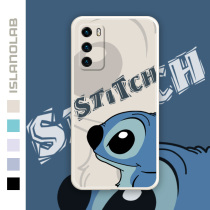 Huawei p40pro mobile phone shell full package lens p40 liquid silicone anti-fall soft shell straight side personality creative p40pro ten suitable for ultra-thin pro men and women new internet red tides