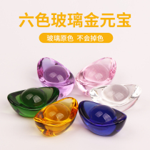 Childrens toys Gold meta-treasure Colour transparent birthday present Merchants Home Decorative Items Crystal Glass Jewel
