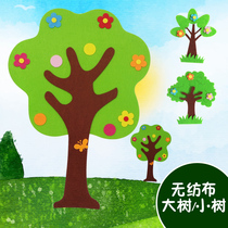 Kindergarten environment creation blackboard newspaper wall stickers Environmental protection materials Non-woven tree stickers Wall decoration pastoral style