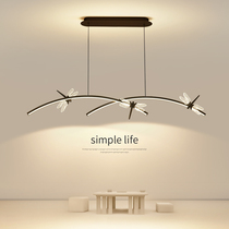 Nordic bar table Dining room light Dragonfly Minimalist line light led modern simple lamps Light luxury restaurant chandelier