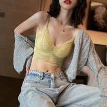 Sexy lace beautiful backchest thin summer French small vest wear short suspension with chest mat wrapped in chest