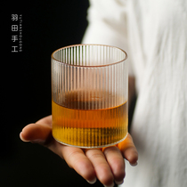 Japanese-style vertical glass glass ins personality Cup coffee beer cup whiskey Creative Tea Cup for men and women